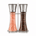 Refillable Salt Grinder, Set of 2 – studio product photo on a plain white background