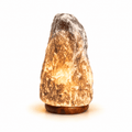 Grey-Toned Salt Lamp, 3-5kg – studio product photo on a plain white background