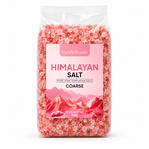 Coarse Pink Salt, 1kg – studio product photo on a plain white background