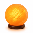 Sphere-Cut Salt Lamp, 4kg – studio product photo on a plain white background