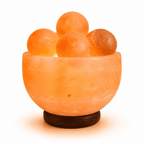 Salt Fire Bowl with Massage Balls – studio product photo on a plain white background