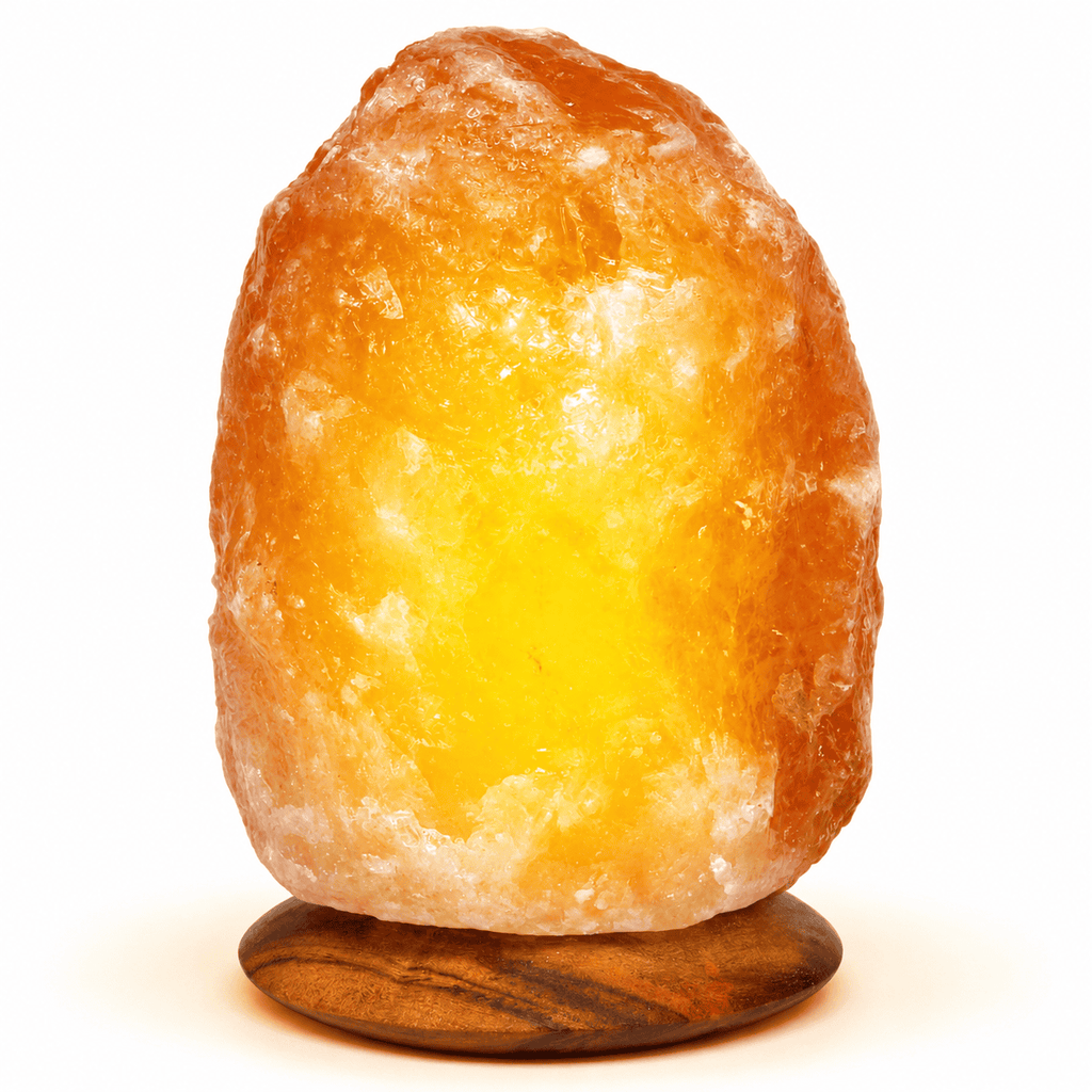 Himalayan Rock Salt Lamp, 1.5-2kg – studio product photo on a plain white background