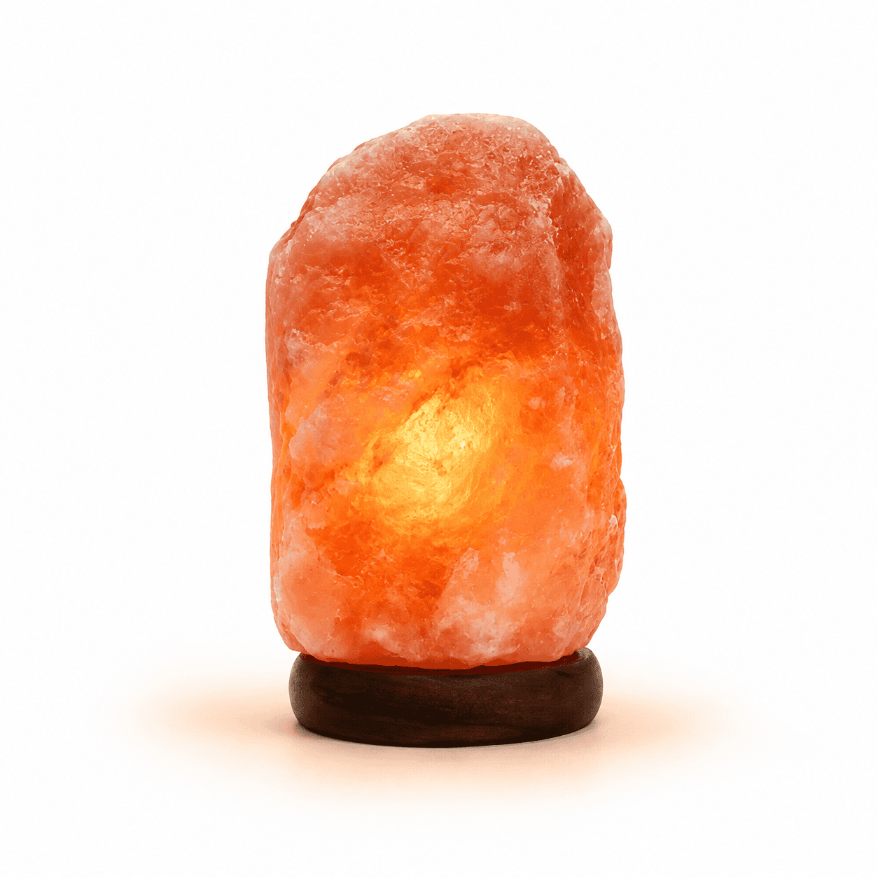 Himalayan Rock Salt Lamp, 3-5kg – studio product photo on a plain white background