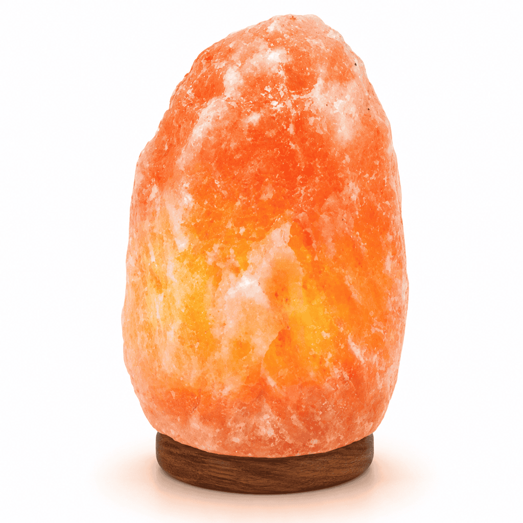 Himalayan Rock Salt Lamp, 7-9kg – studio product photo on a plain white background