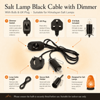 Dimmer Cable for Salt Lamps – infographic highlighting the product's key features