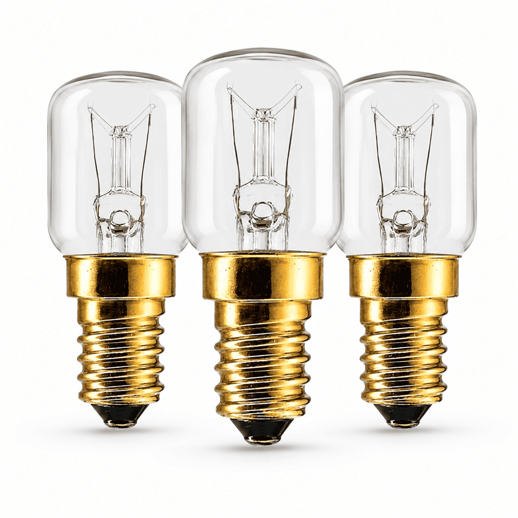 E14 15W Salt Lamp Bulbs, Pack of 3 – studio product photo on a plain white background