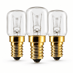 E14 15W Salt Lamp Bulbs, Pack of 3 – studio product photo on a plain white background