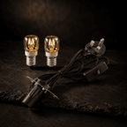 Replacement Lamp Cable with 2 Spare Bulbs – studio photo lit against a dark background