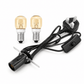 Replacement Lamp Cable with 2 Spare Bulbs – studio product photo on a plain white background