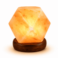 Diamond-Cut USB Salt Lamp – studio product photo on a plain white background