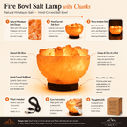 Salt Fire Bowl with Loose Chunks – infographic highlighting the product's key features