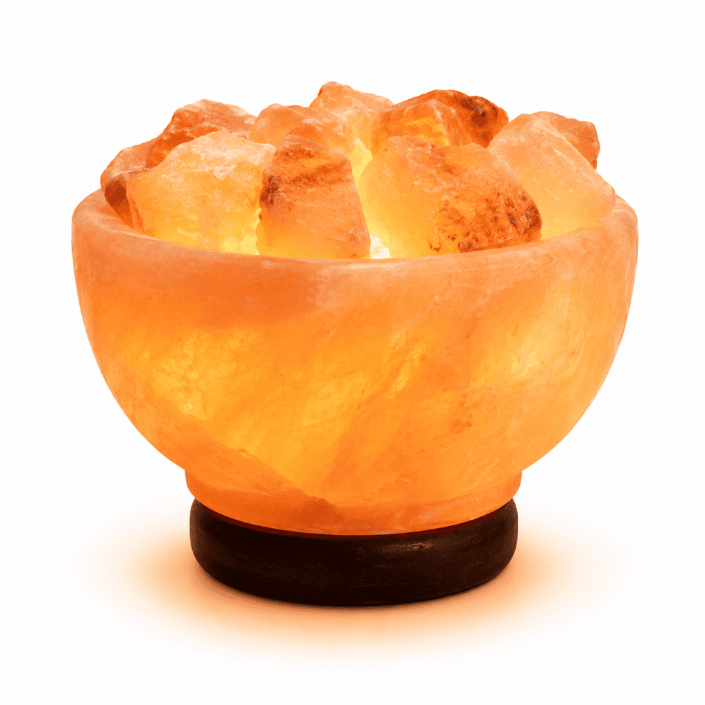 Salt Fire Bowl with Loose Chunks – studio product photo on a plain white background