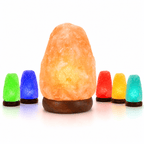 Colour-Changing USB Salt Lamp – studio product photo on a plain white background