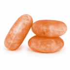 Oval Salt Massage Stones, Set of 2 – studio product photo on a plain white background