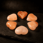 Salt Massage Stone Set, Pack of 6 – studio photo lit against a dark background