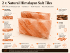 Himalayan Salt Tiles, Pack of 2 – infographic highlighting the product's key features