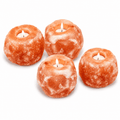 Pink Salt Tealight Holders, Set of 4 – studio product photo on a plain white background